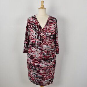 Calvin Klein Stripe Wrap Style Dress - 3x